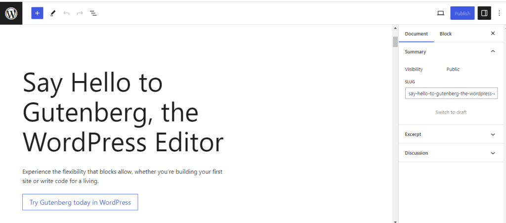 Gutenberg-editor.